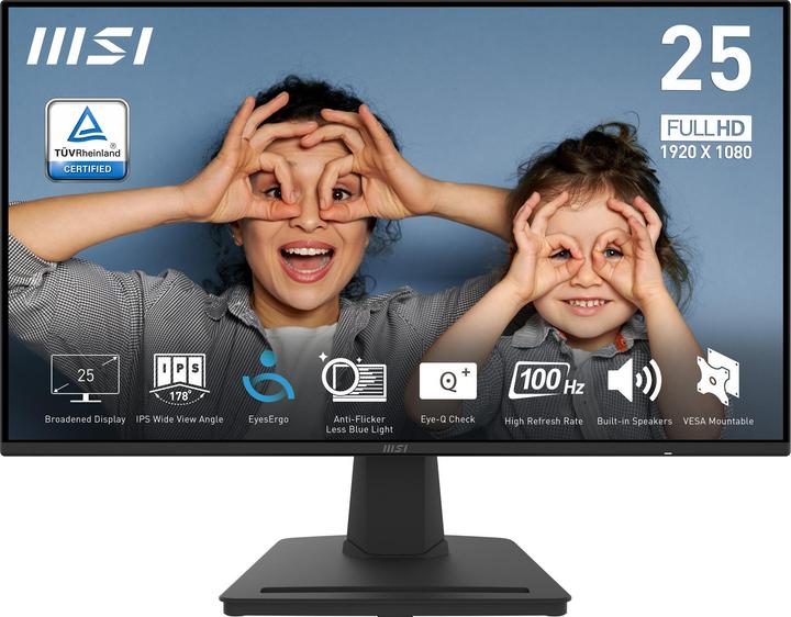 Actual product image MSI PRO MP252 (1920 x 1080 pixels, 24.50")