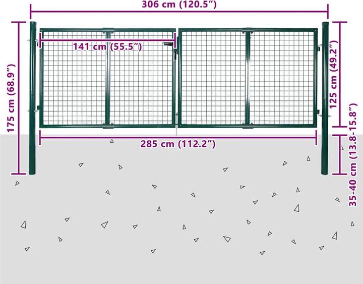 Produktbild vidaXL Gartentor