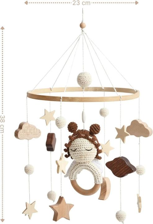 Hermex Babymobile Engel Hängemobile Mobile Babyspielzeug Schlafmobile