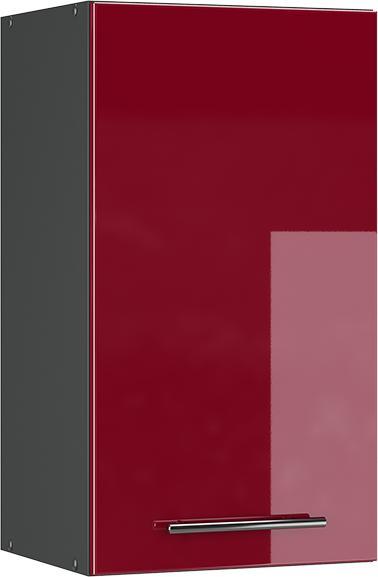 Anthrazit, Bordeaux Hochglanz, Rot