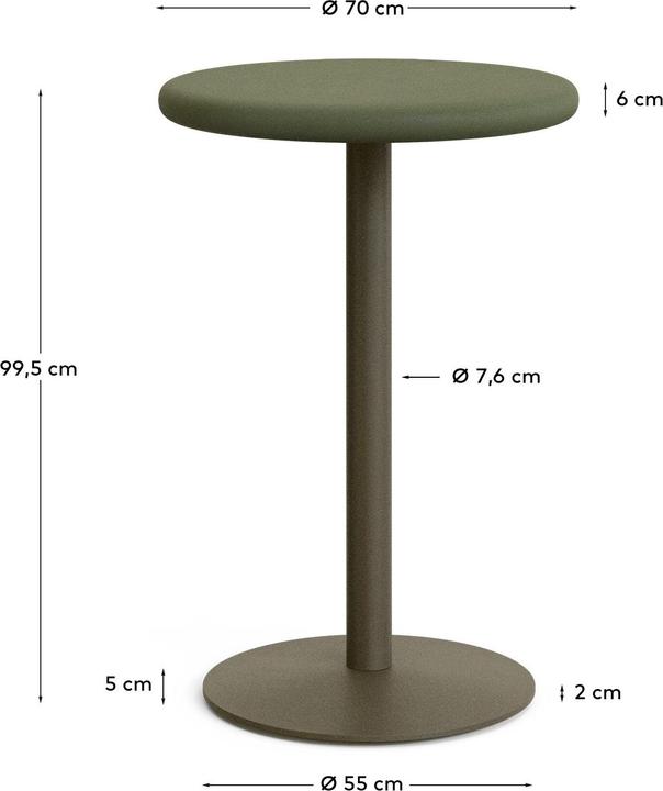 Produktbild Kave Home Esilda (70 x 70 x 99.50 cm)