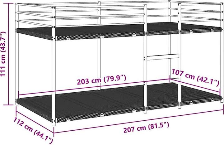 Produktbild vidaXL Mae (107 x 203 cm)