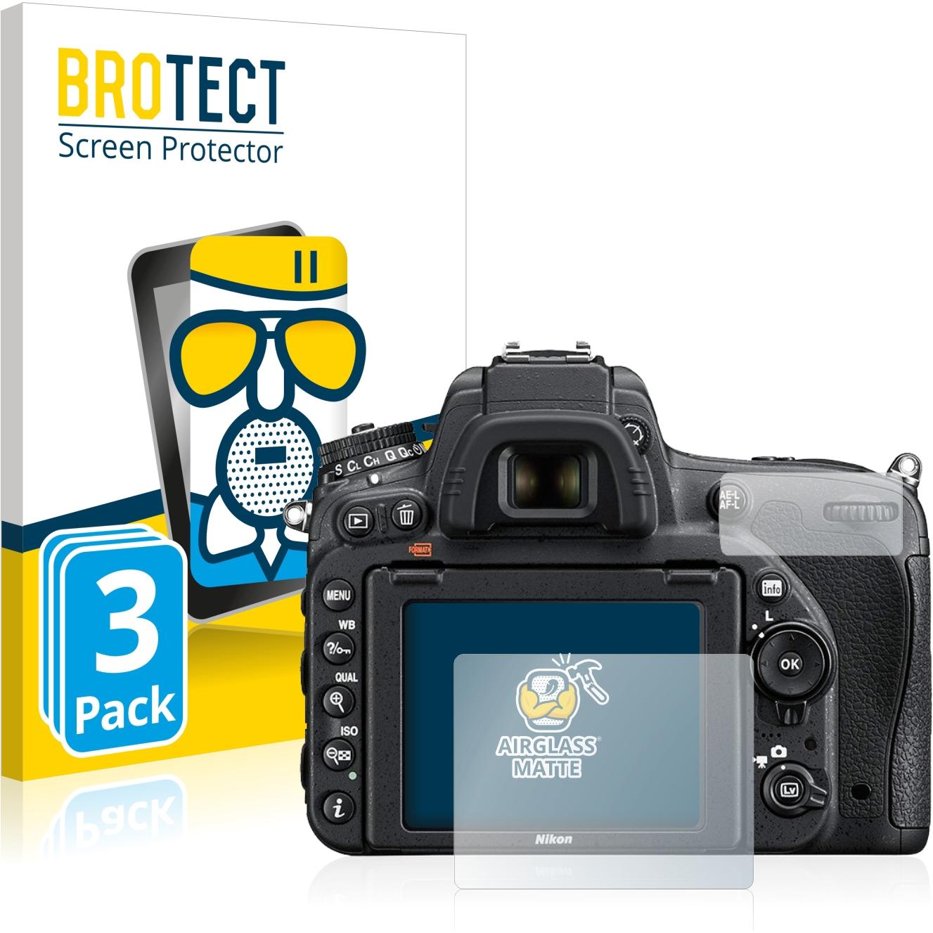 BROTECT AirGlass Panzerglasfolie Matt (Displayschutz, D750), Kameraschutz