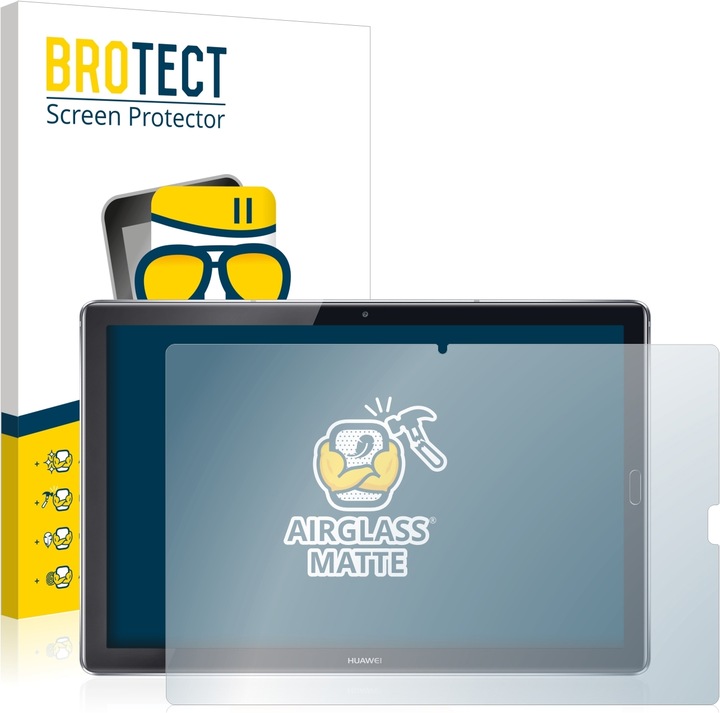 Produktbild BROTECT AirGlass Panzerglasfolie Matt (1 Stück, MediaPad M5 10.8)