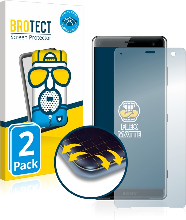 Immagine prodotto BROTECT Full-Cover Pellicola Opaca (2 Pezzo/i, Sony Xperia XZ3)