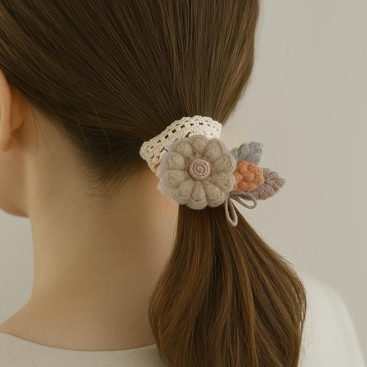 Produktbild Avizar Spitzen Haarband mit Stoffblumen Nellie