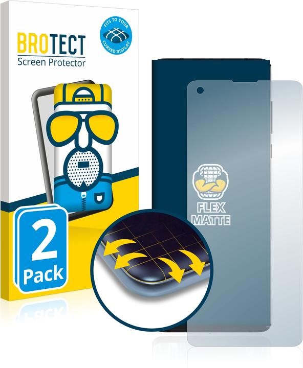 Produktbild BROTECT Full-Cover Displayschutz Matt (2 Stück, Motorola Edge)