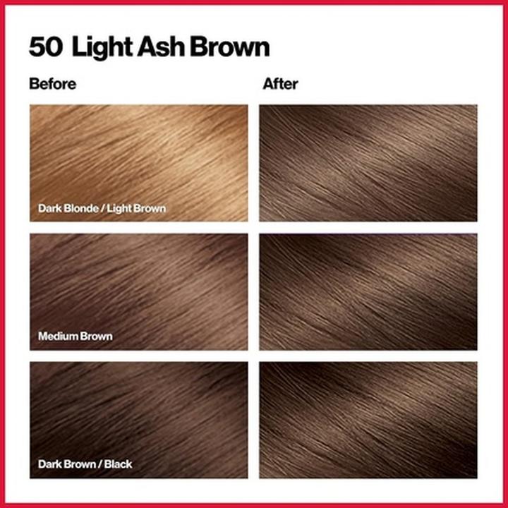 Actual product image Revlon Professional Colorsilk Beautiful Color 50 Brown Hair Coloring (Light Ash Brown)