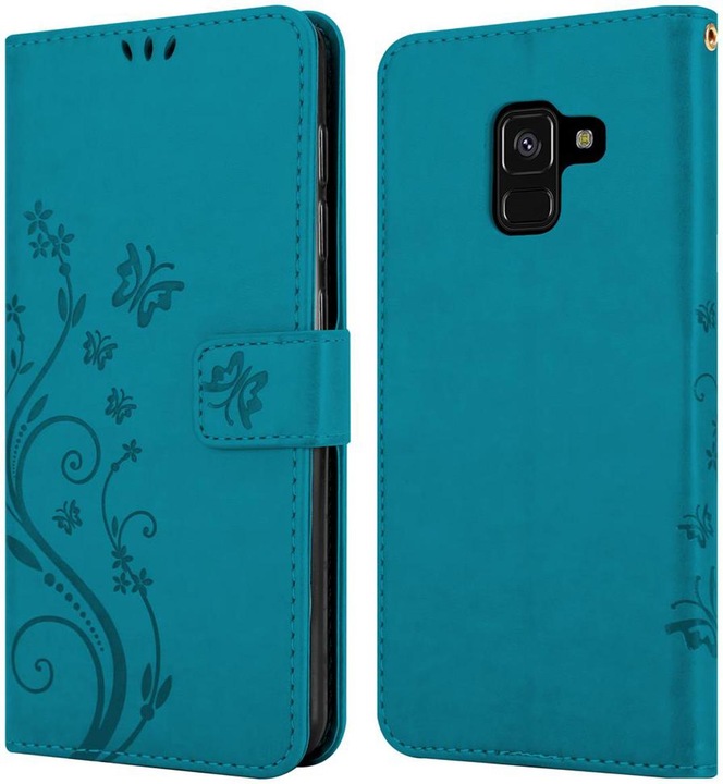 Actual product image Cadorabo Flower Book cover (Samsung Galaxy A8 (2018))
