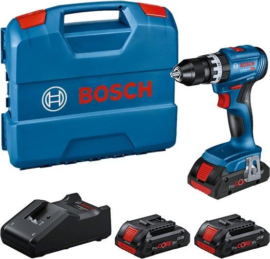 Actual product image Bosch Professional Professional set: cordless impact drill GSB 18V-45, 3x ProCORE18V 4.0Ah, L-case (Rechargeable battery operated)
