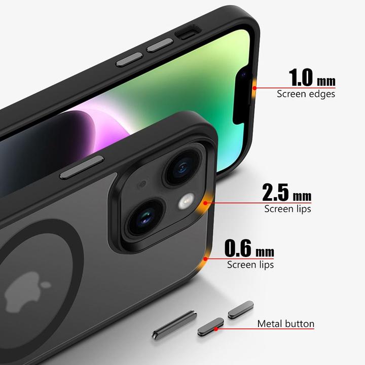 Actual product image Cadorabo Case for Apple iPhone 14 compatible with Magsafe Protective Cover (Apple iPhone 14)
