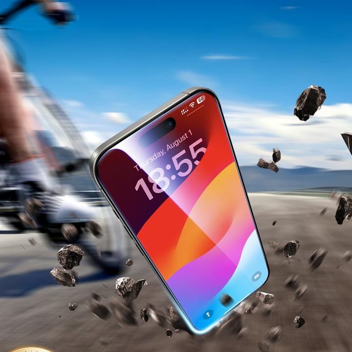 Actual product image Ugreen SP630 tempered glass for iPhone 16 Pro Max 2 pcs. + mounting frame (2 Piece, Apple iPhone 16 Pro Max)