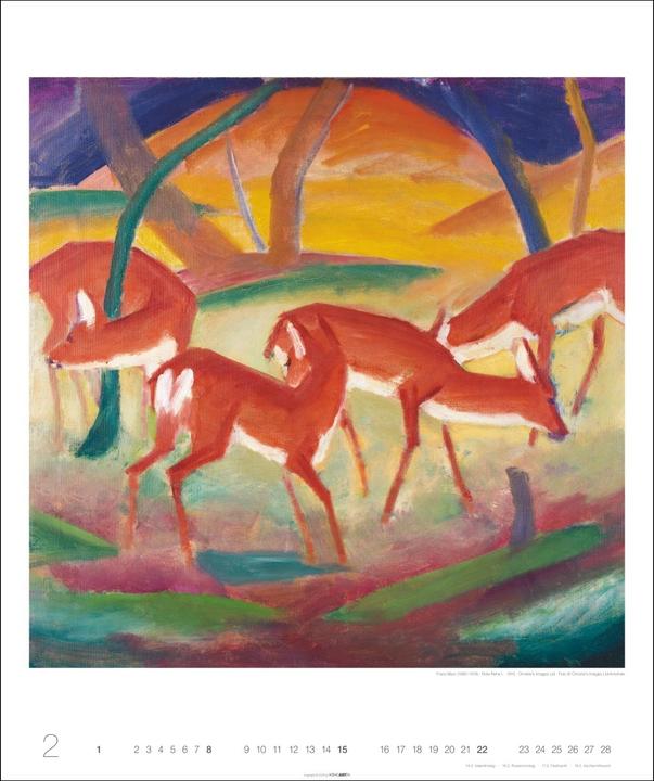 Produktbild Franz Marc Edition Kalender 2026 (46 x 55 cm)