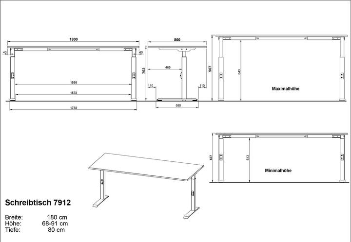 Actual product image Germania Milan (180 x 80 x 91 cm)
