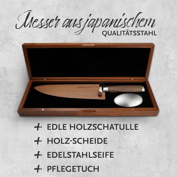 Produktbild Adelmayer Damastmesser Kuechenmesser (20 cm)