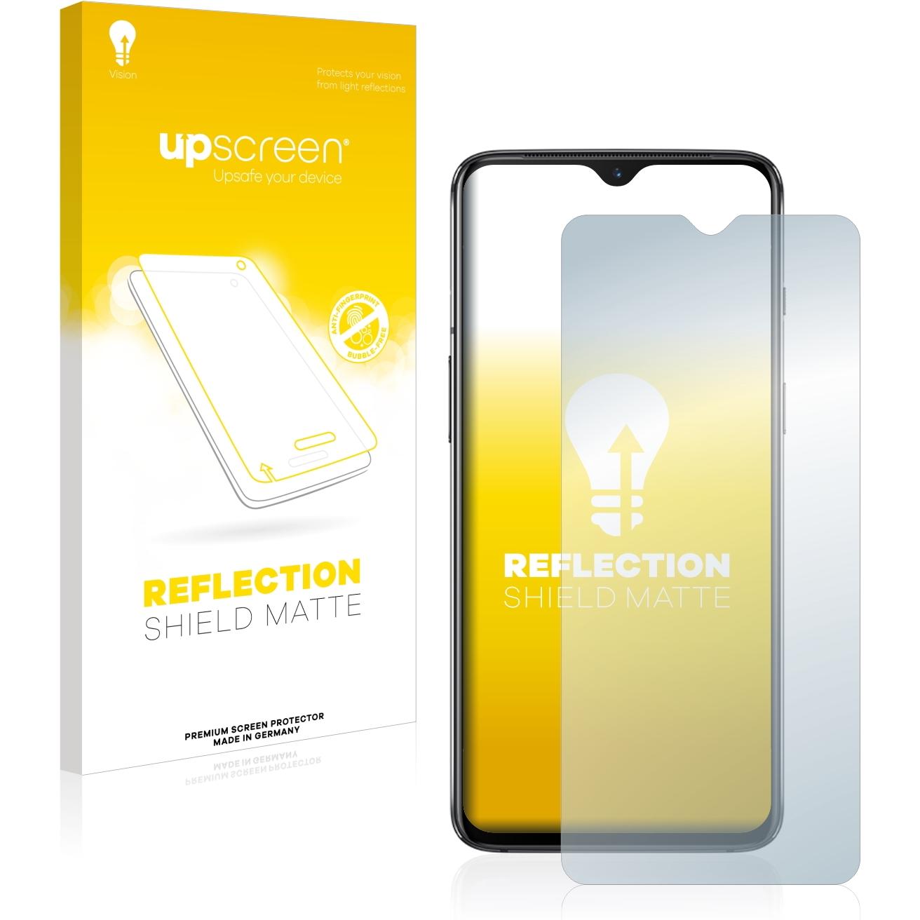 upscreen Reflection Shield Displayschutz Matt (1 Stück, OnePlus 7), Smartphone Schutzfolie, Grau