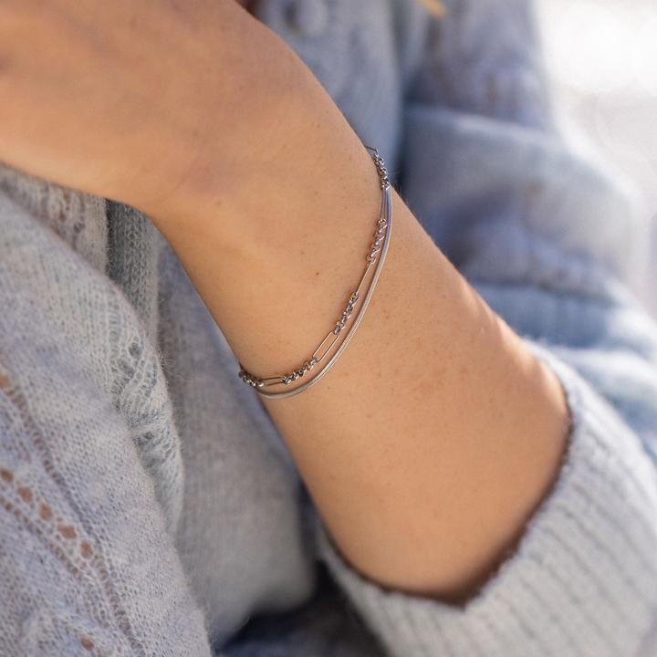 Immagine prodotto Purelei Bracciale Unison argento (19 cm, Acciaio inossidabile)