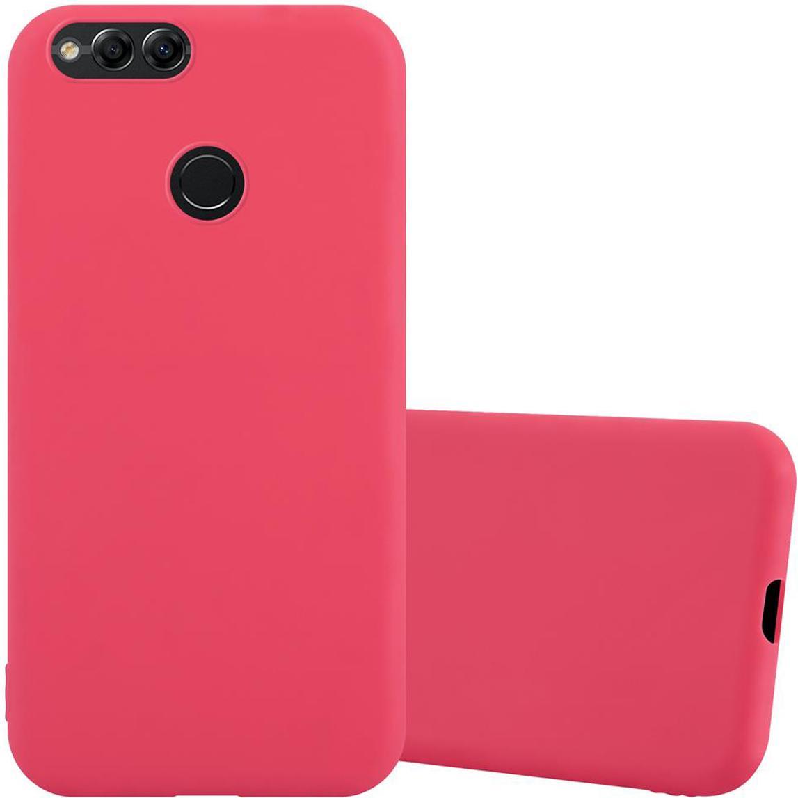 Cadorabo TPU Candy Cover (Honor 7X), Smartphone Hülle, Rot