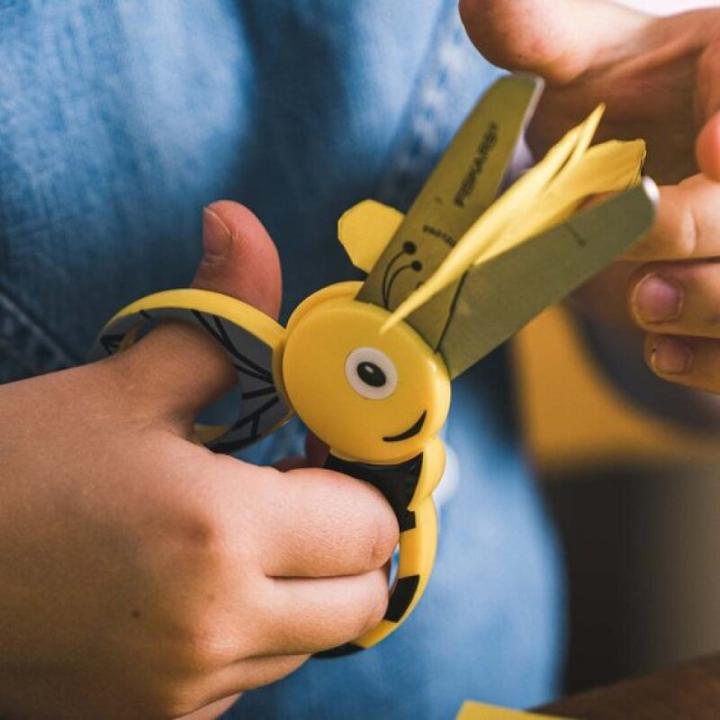Image du produit Fiskars Ciseaux d'animaux pour les enfants abeilles (13 cm)
