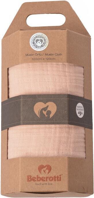 Actual product image Beberotti Organic Muslin Swaddle Blanket (120 cm, 120 cm)