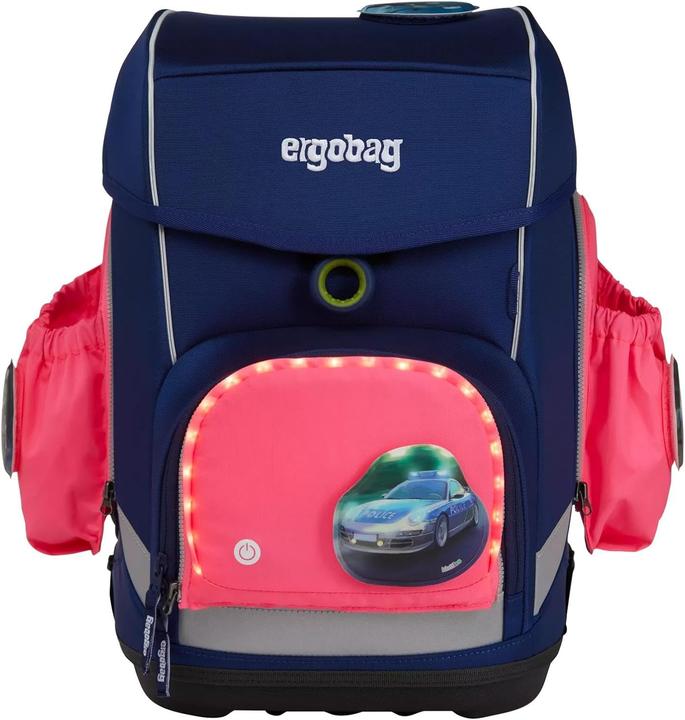 Immagine prodotto Ergobag Set zip LED fluo con tasche laterali rosa (1 l)