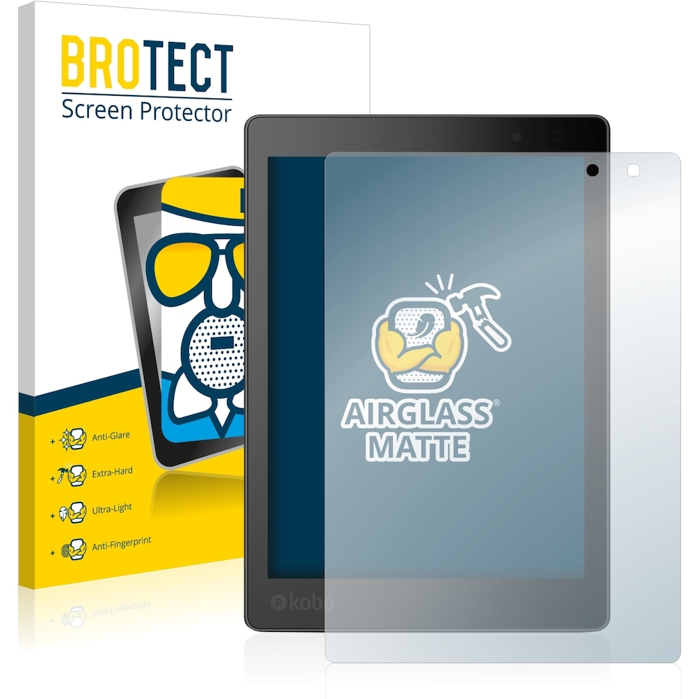 BROTECT AirGlass Panzerglasfolie Matt (Aura One), eReader Zubehör, Grau