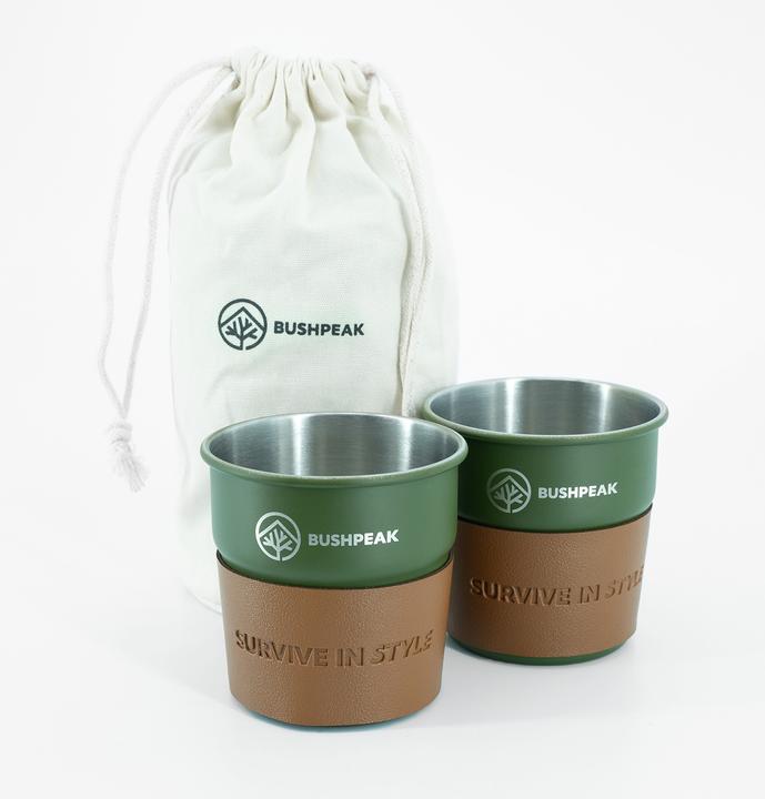 Produktbild Bushpeak Chromstahlbecher 2er-Set