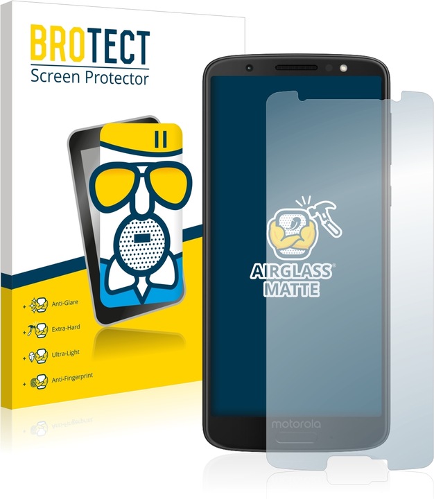 Actual product image BROTECT AirGlass Glass Matte (1 Piece, Motorola Moto G6)