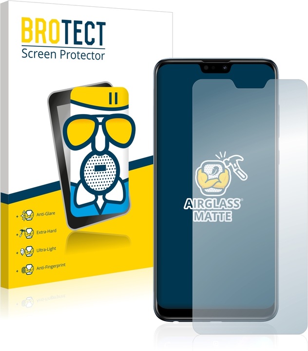 Produktbild BROTECT AirGlass Panzerglasfolie Matt (1 Stück, Asus Zenfone Max Pro (M2))
