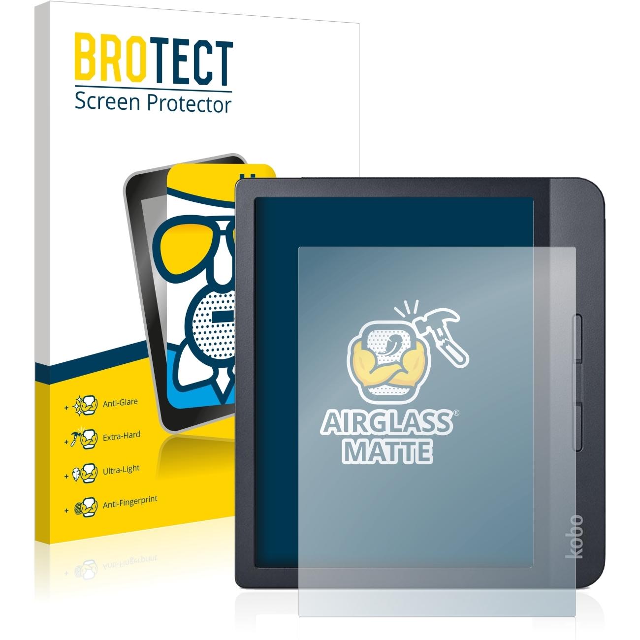 BROTECT AirGlass Panzerglasfolie Matt (Libra H2O), eReader Zubehör, Grau
