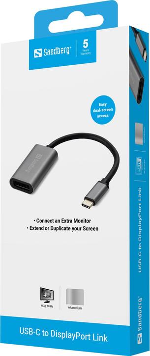 Produktbild Sandberg USB Typ-C zu (DP, 17.50 cm)