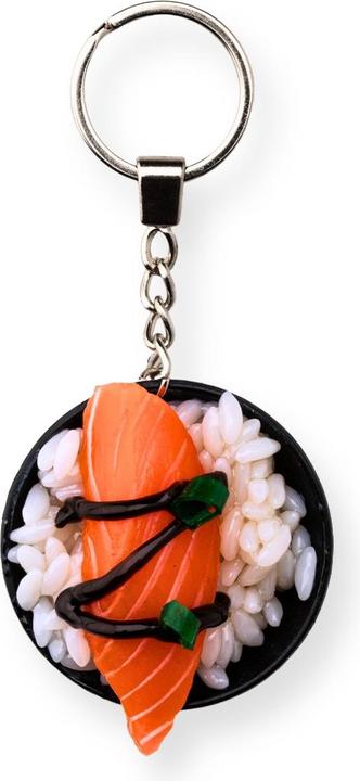 Actual product image Yumazing Keyring Salmon Sashimi Rice Bowl