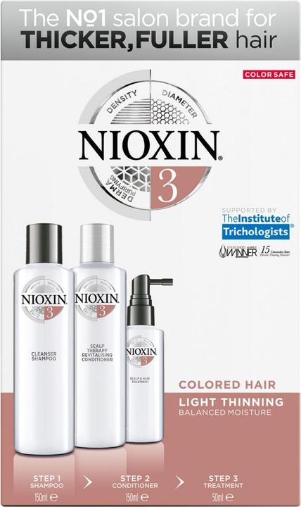 Immagine prodotto Nioxin Starter Set 3, 2x/1x50ml (350 ml, Shampoo liquido)
