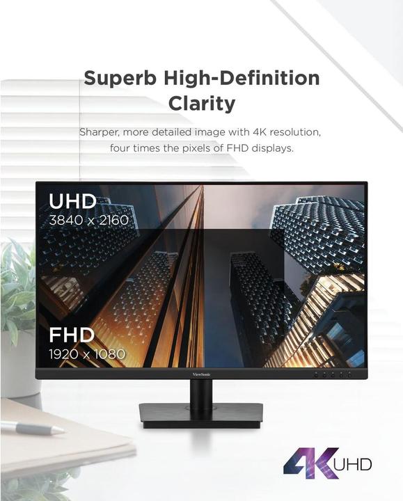 Actual product image Viewsonic VA3208-4K-HD 32inch VA 3840x2160 16:9 2xHDMI DP (3840 x 2160 Pixels, 32")