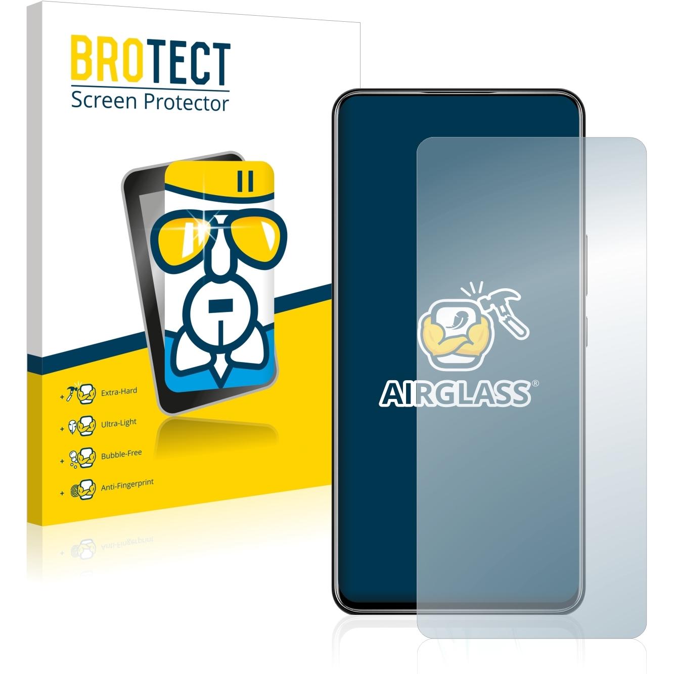 BROTECT AirGlass Panzerglasfolie (1 Stück, ZTE Axon 11), Smartphone Schutzfolie, Transparent