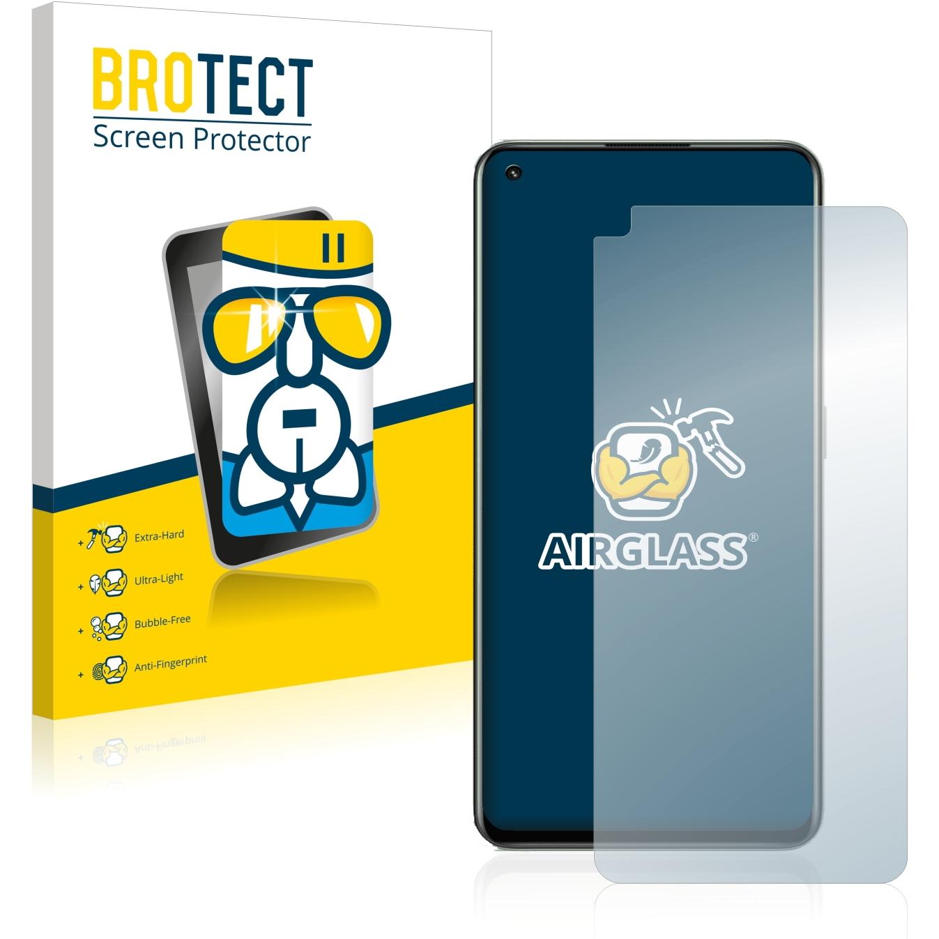 BROTECT AirGlass Panzerglasfolie (1 Stück, Realme GT 2 Pro), Smartphone Schutzfolie, Transparent