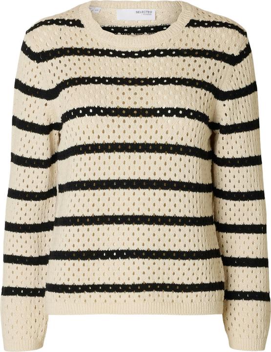 Produktbild Selected Femme Gestreifter Strickpullover (XS)