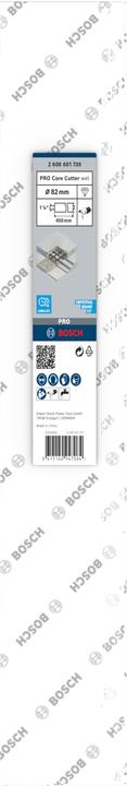Nährwerte und Zutaten Bosch Professional Zubehör PRO Core Cutter wet, 82 x 450 mm, 1 1/4-Zoll-UNC (82 Millimeter)