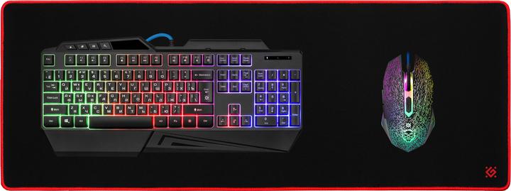 Immagine prodotto Defender 50561 Mouse Pad da gioco nero, rosso