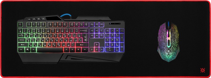 Produktbild Defender 50561 Mauspad Gaming-Mauspad Schwarz, Rot