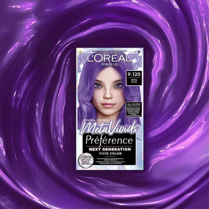 Actual product image L'Oréal Paris Préférence Meta Vivids (Lilac)