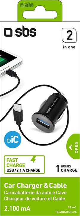 Actual product image SBS USB car charger kit