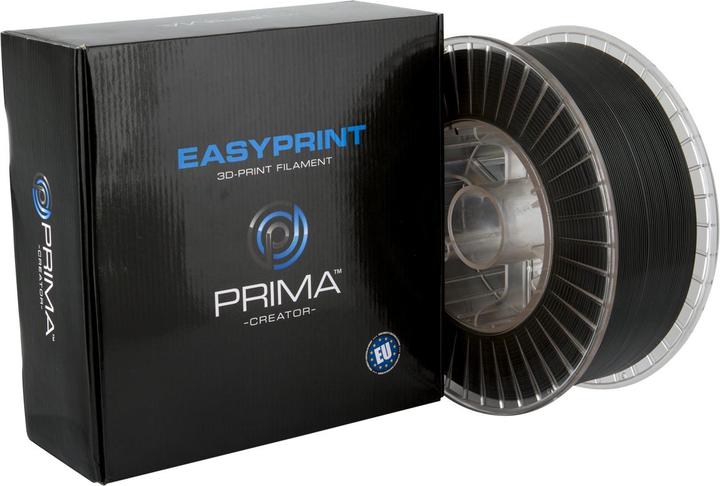 Produktbild Prima Creator EasyPrint PLA - 1.75mm - 3 kg - Black (PLA, 1.75 mm, 3000 g, Schwarz)