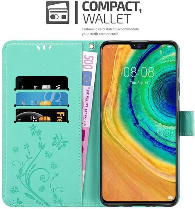 Actual product image Cadorabo Flower Book Cover (Mate 30)