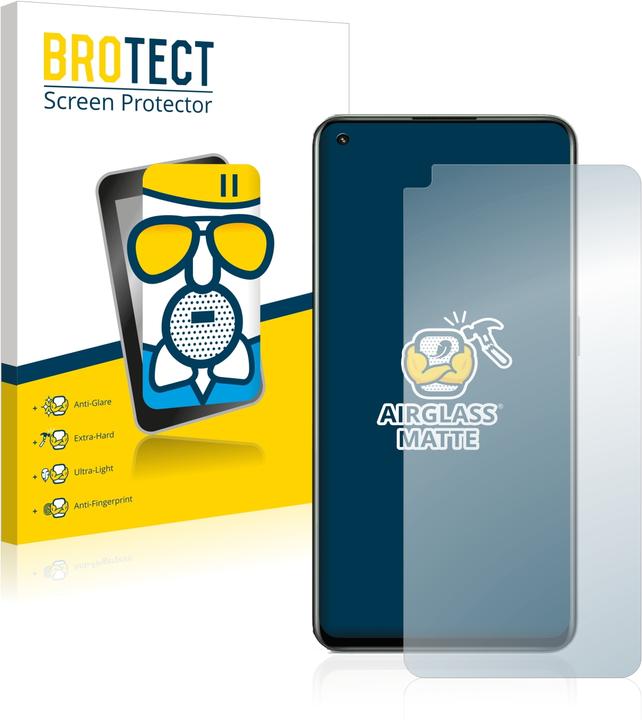 Productafbeelding BROTECT AirGlass Matte kogelwerende glasfolie (1 Stuk, Realme GT 2 Pro)