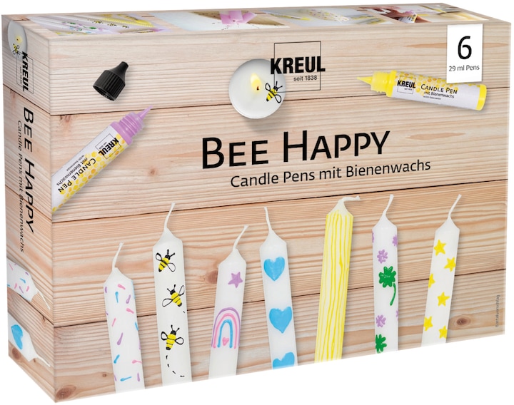 Image du produit Kreul Bee Happy (Jaune, Vert, Rose, Noir, Bleu clair, 174 ml)