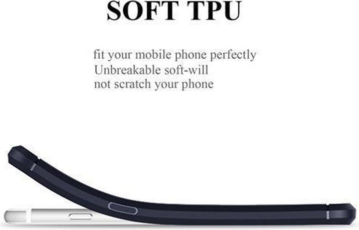 Immagine prodotto Cadorabo TPU Ultra sottile in acciaio inossidabile al carbonio Combi Cover (Apple iPhone 7)