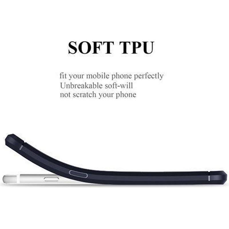 Thumbnail - Cadorabo TPU Ultra Slim carbon edelstahl Kombi Cover (Apple iPhone 7, Apple iPhone 8), Smartphone Hülle, Blau