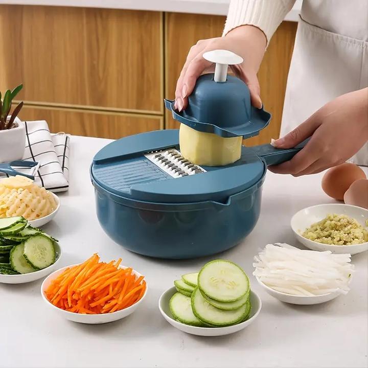 Actual product image ASMI Multifunctional vegetable slicer 9-piece vegetable slicer