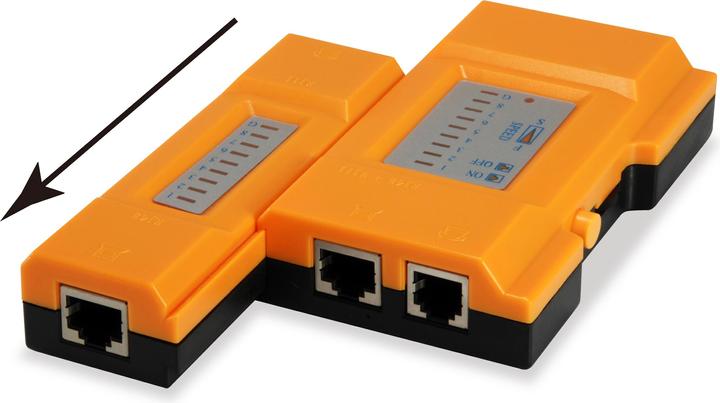 Actual product image equip Cable tester network f. /RJ11/RJ12 cable